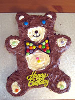 teddy cake made by Granny