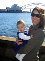 enjoying Sydney Harbour